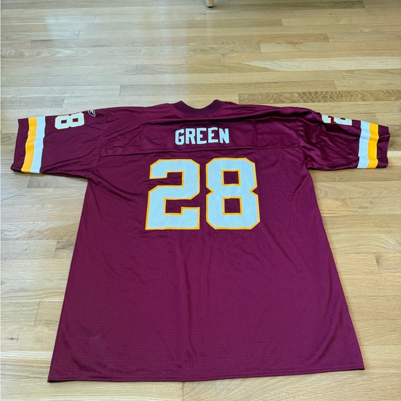 Vintage Darrell Green Washington Redskins Jersey Reebok NFL XL Maroon 28 - Picture 2 of 10